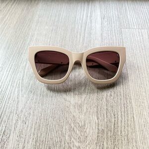 quay australia by the way cream off white oversized square sunglasses eyewear